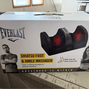 Everlast Black Shiatsu Foot & Ankle Massager